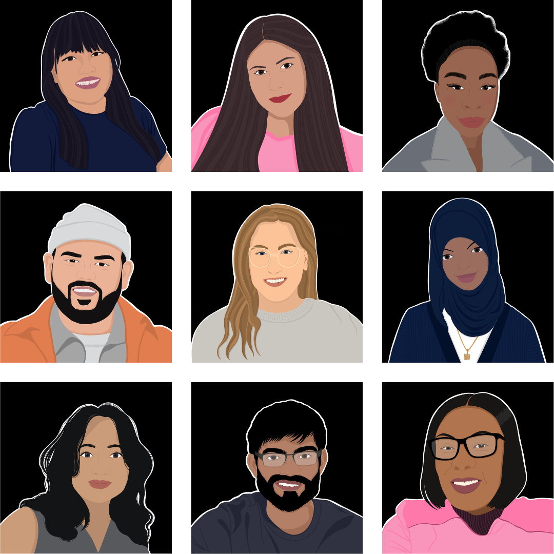 Illustrations of the SBSU staff team