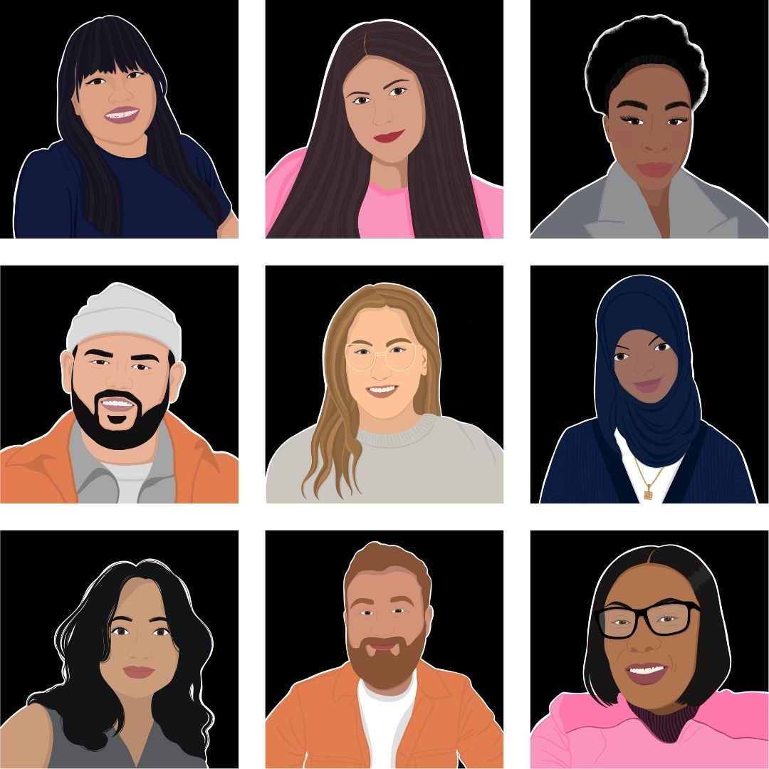Illustrations of the SBSU staff team